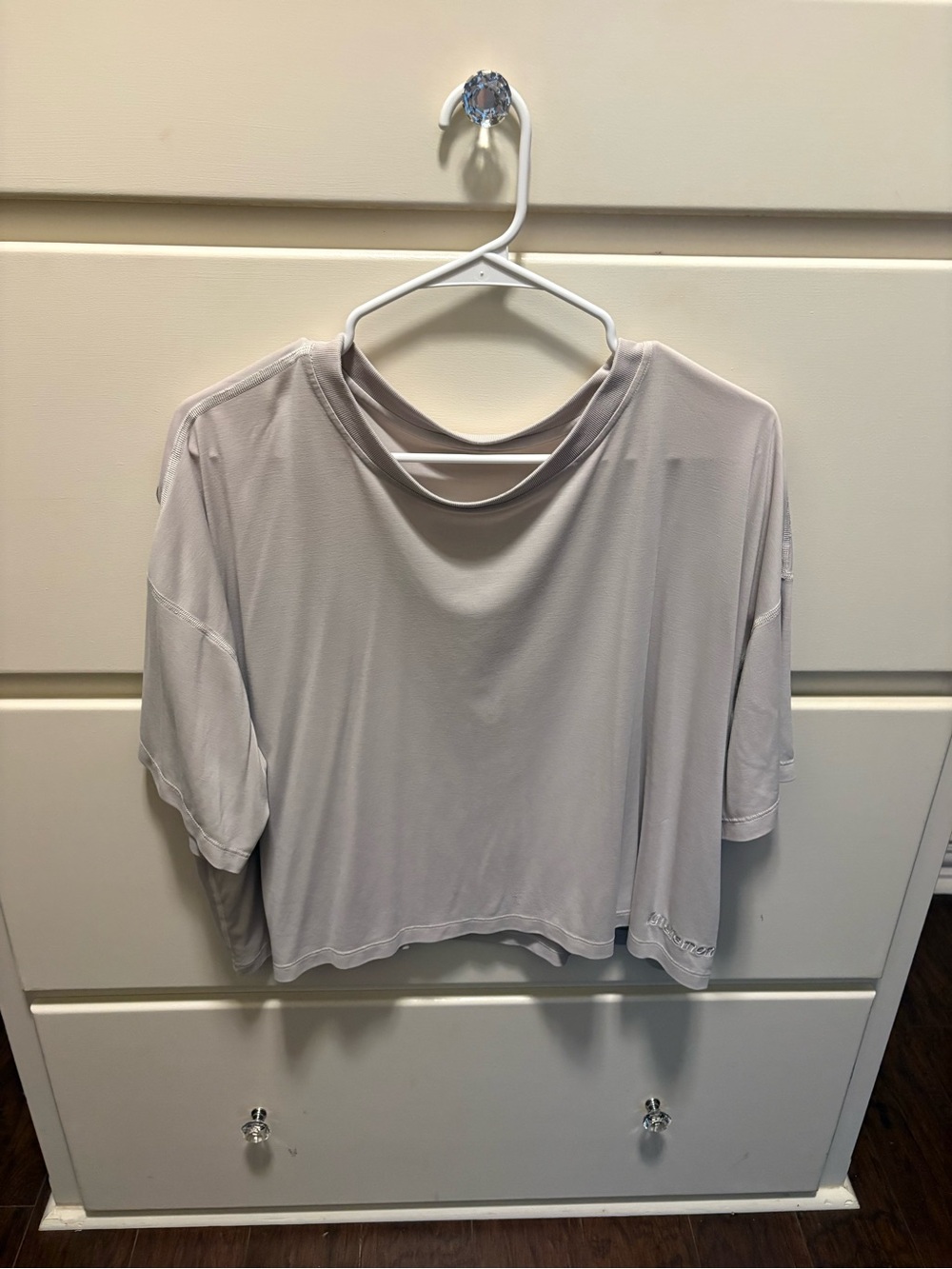 Women's White Relaxed Short-Sleeve Top